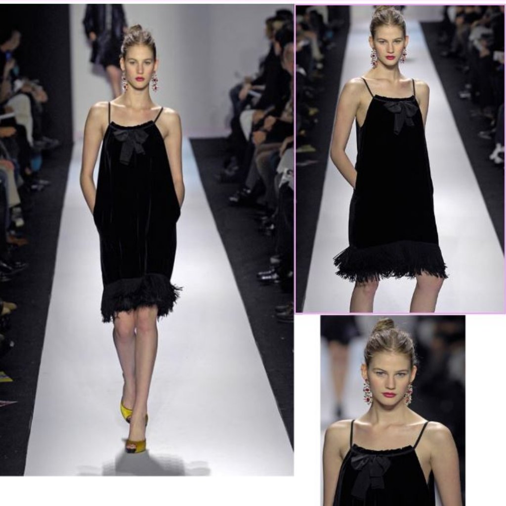 Nwt Diane Von Furstenberg Elicia Black Velvet Fringe Hem Bow Dress 6
